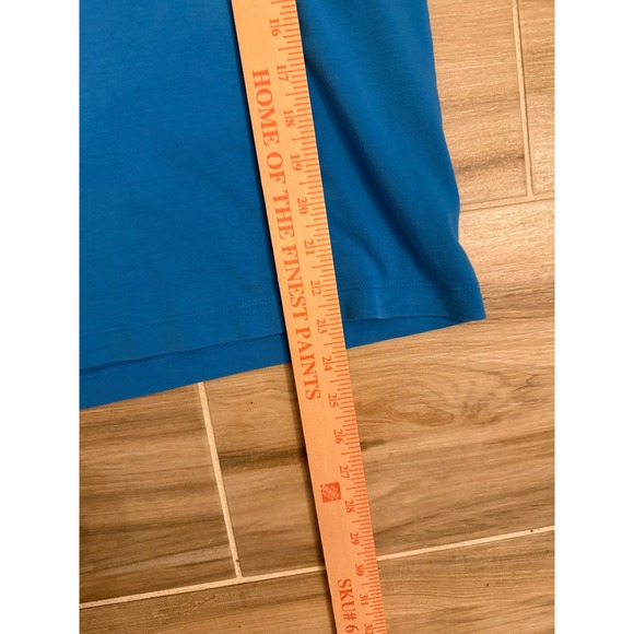 Hugo Boss Slim Fit Polo Shirt Mens Blue Tipped Collar Short Sleeve Cotton Logo - Picture 4 of 6